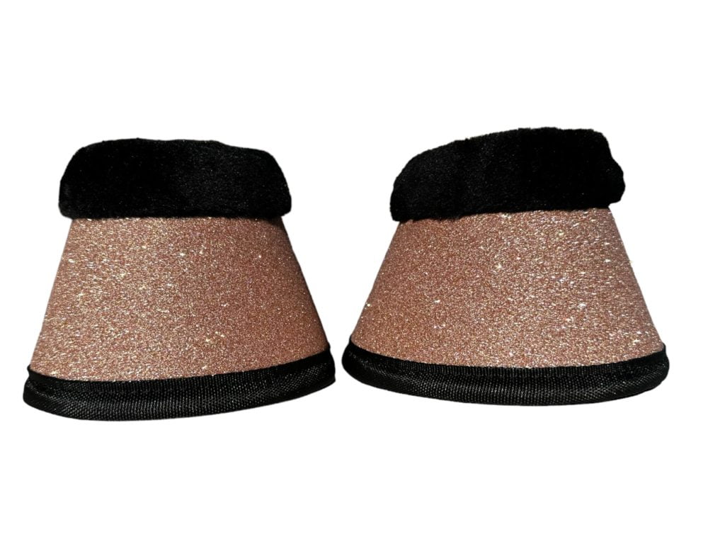 Ritzy EQ Rose Gold Glitter Bell Boots The Connected Rider San Antonio
