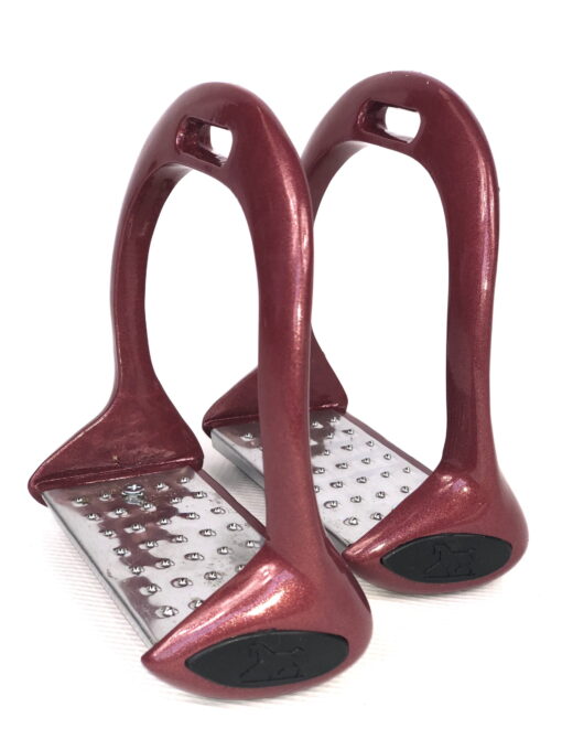 Ritzy Eq Burgundy Rose Strirrup Irons 1 scaled