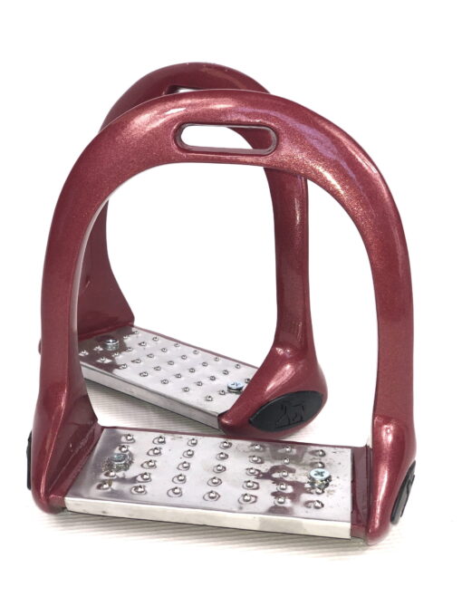 Ritzy Eq Burgundy Rose Strirrup Irons 3 scaled