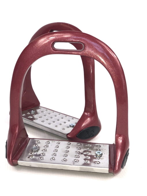 Ritzy Eq Burgundy Rose Strirrup Irons 4 scaled