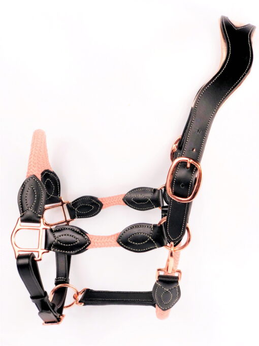 Ritzy EQ Warrior Halter 31 Ritzy Eq Warrior Bridle Rose Gold 4 scaled