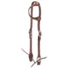 Royal King Basket Stamp Ear Headstall with Silver Hardware 2 Royal King Basket Stamp Ear Headstall with Silver Hardware