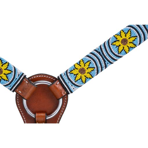 Royal King Beaded Sunflower Headstall & Breastcollar Set 6 Royal King Beaded Sunflower Headstall Breastcollar Set 1