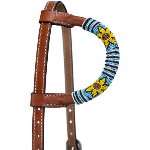 Royal King Beaded Sunflower Headstall & Breastcollar Set 7 Royal King Beaded Sunflower Headstall Breastcollar Set 2