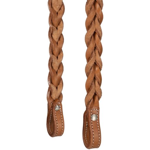 Royal King Braided Leather Brow Headstall 1