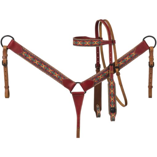 Royal King Canyon Sunset Headstall & Breastcollar Set