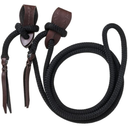 Royal King Cord Roping Reins with Slobber Straps