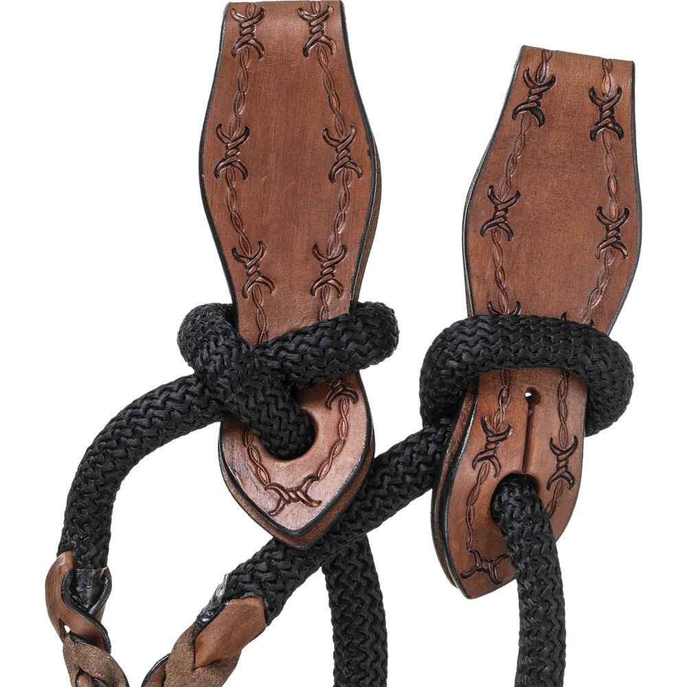 Royal King Cord Split Reins with Slobber Straps - The Connected Rider San  Antonio English Tack Store