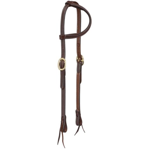 Royal King Double Stitched Harness Leather Ear Headstall