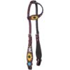 Royal King Hair-On Sunflower Single Ear Headstall