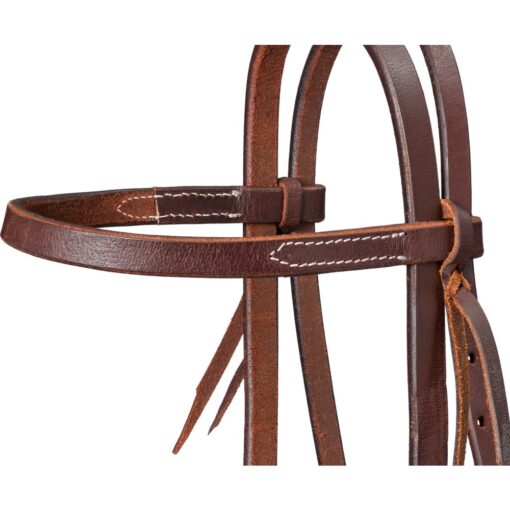 Royal King Harness Leather Gag Headstall with Tie Ends 7 Royal King Harness Leather Gag Headstall with Tie Ends - Image 3