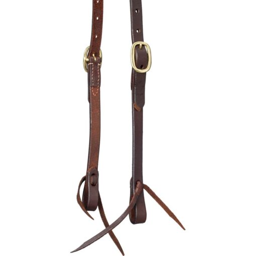 Royal King Harness Leather Pony Browband Headstall with Tie Ends 1