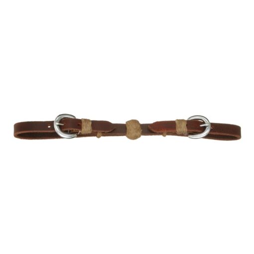 Royal King Leather Curb Strap with Rawhide Ball