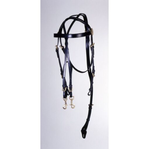 Royal King Leather Overcheck Training Bridle