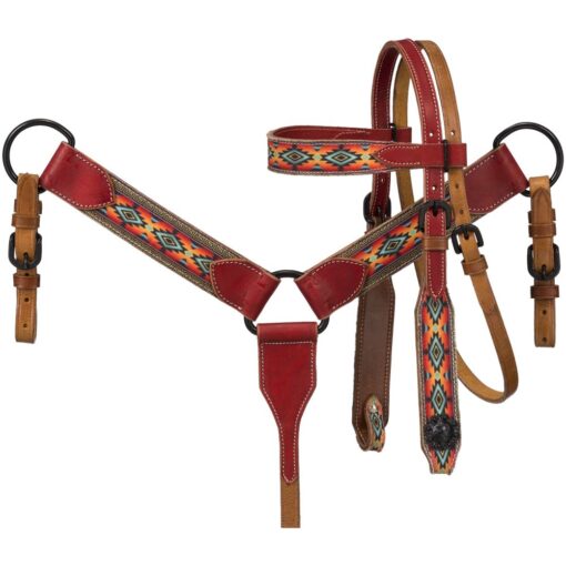 Royal King Mini Canyon Sunset Headstall & Breastcollar Set