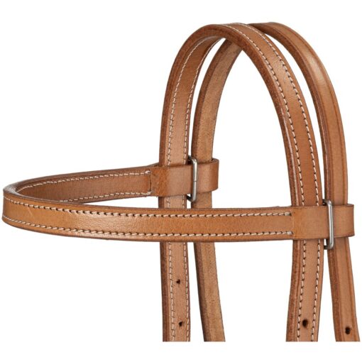Royal King Plain Leather Pony Browband Headstall 2