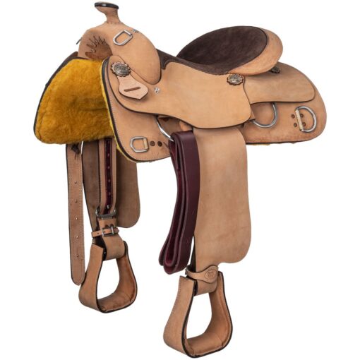 Royal King Roughout Training Saddle Package with Suede Seat 1