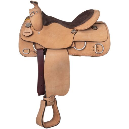 Royal King Roughout Training Saddle with Suede Seat