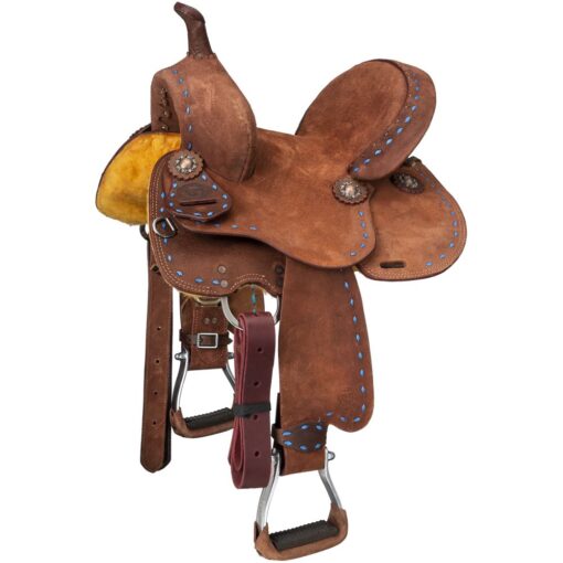 Royal King Youth Medina Roughout Barrel Saddle 4