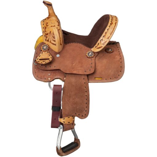 Royal King Youth Reno Roughout Barrel Saddle 1