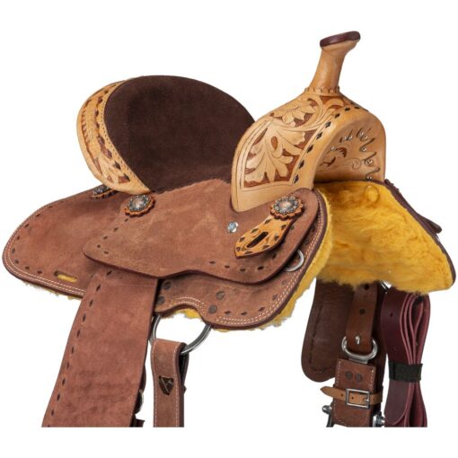 Royal King Youth Reno Roughout Barrel Saddle 5