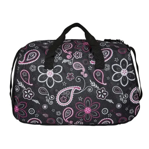Running Horses Duffle Bag Paisley Pony White 5 Running Horses Duffle Bag Paisley Pony White
