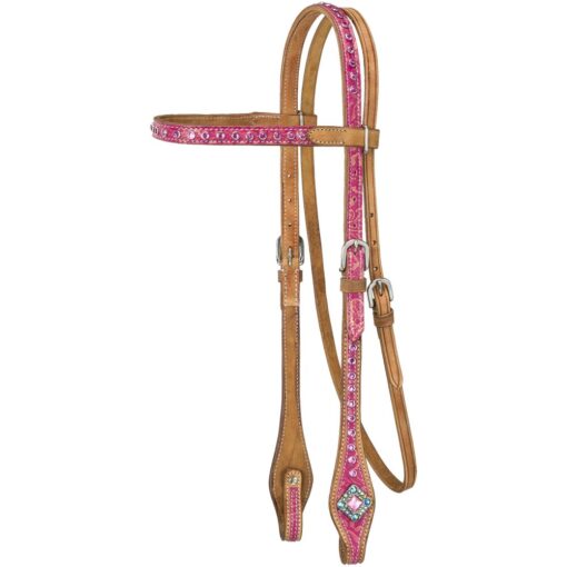 Silver Royal Azalea Browband Headstall