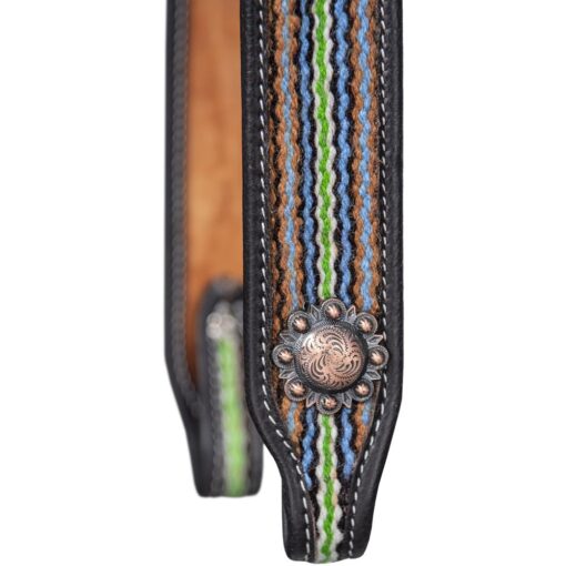 Silver Royal Aztec Browband Headstall 1