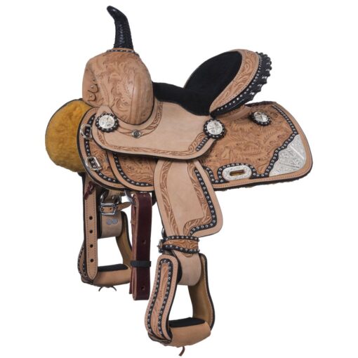 Silver Royal Mini Burn the Breeze Barrel Saddle 7 Silver Royal Burn the Breeze Barrel Saddle 1