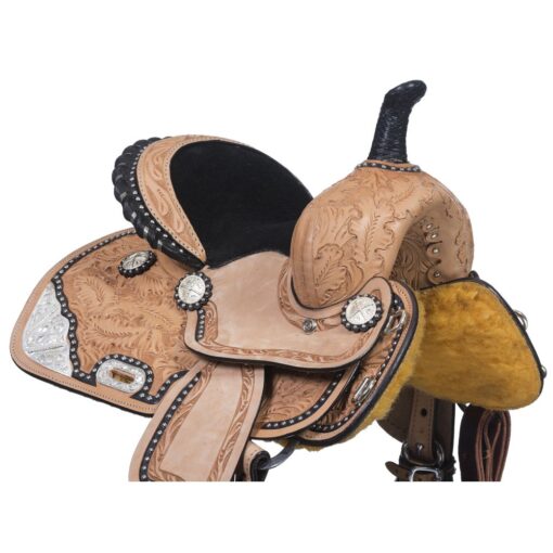 Silver Royal Mini Burn the Breeze Barrel Saddle 8 Silver Royal Burn the Breeze Barrel Saddle 2