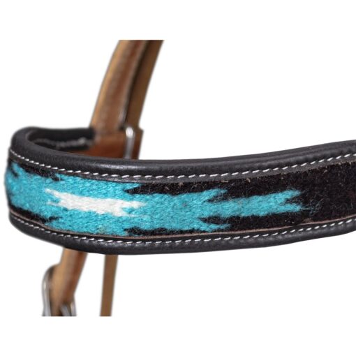 Silver Royal Mini Aztec Browband Headstall 2