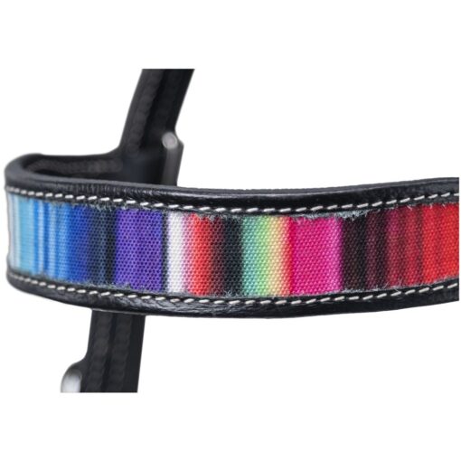 Silver Royal Mini Serape Browband Headstall 2