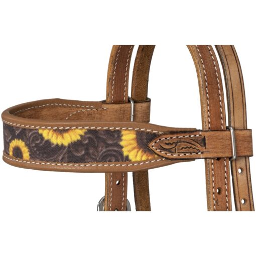 Silver Royal Mini Sunflower Browband Headstall 2