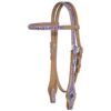 Silver Royal Mini/Pony Sweet Pea Browband Headstall 2 Silver Royal Mini/Pony Sweet Pea Browband Headstall