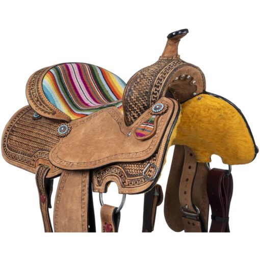 Silver Royal Serape Barrel Saddle 2