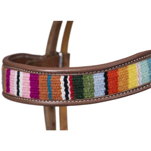 Silver Royal Woven Serape Belt Browband Headstall 2