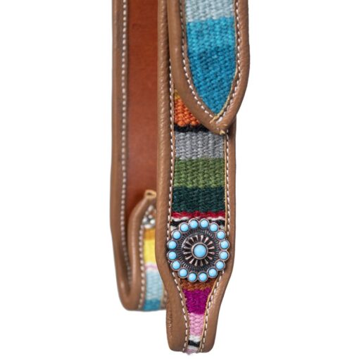 Silver Royal Woven Serape Belt One-Ear Headstall 9 Silver Royal Woven Serape Belt One Ear Headstall 2