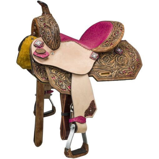 Silver Royal Youth Azalea Barrel Saddle 1