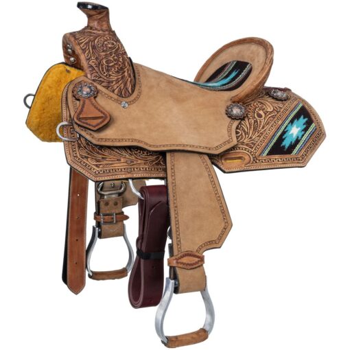 Silver Royal Youth Aztec Wade Saddle 8 Silver Royal Youth Aztec Wade Saddle 1