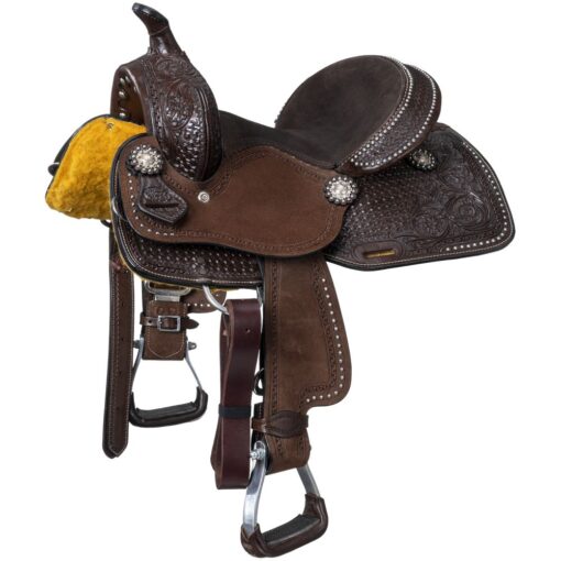 Silver Royal Youth Jackpot Barrel Saddle 1