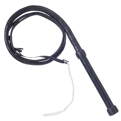 Silver Royal by Tough1 8ft Deluxe Braided Bull Whip