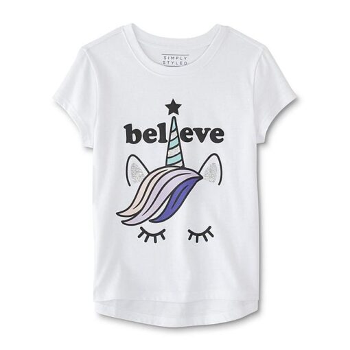 Simply Styled Unicorn Believe Kid's T-shirt