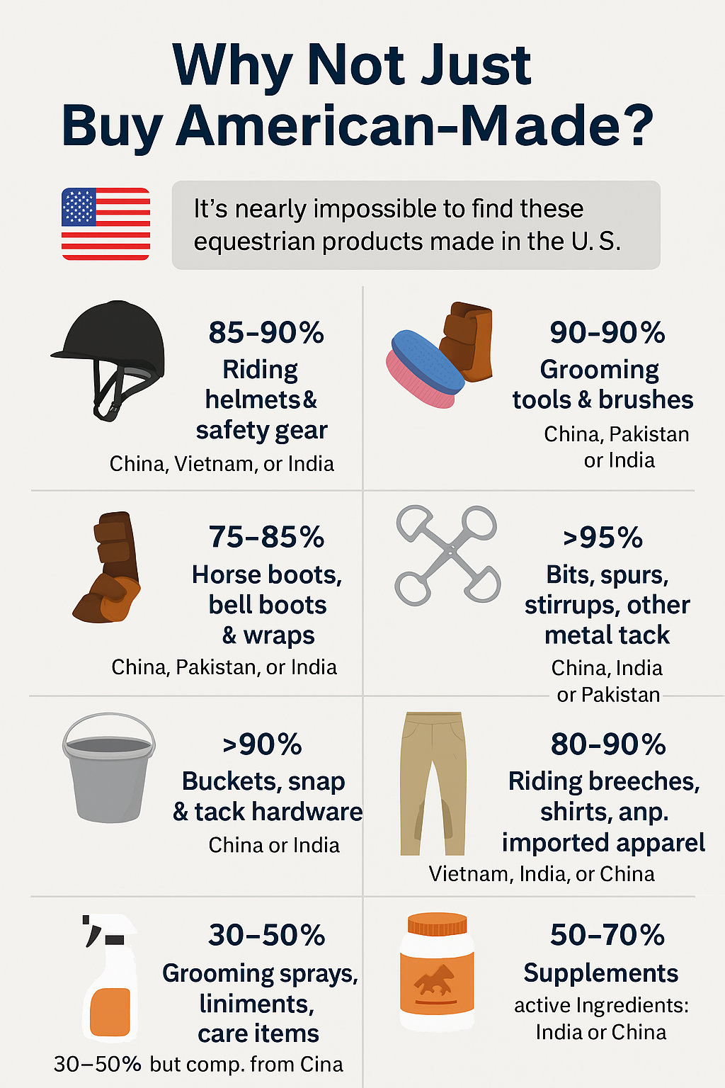 Tariff Imapacts for Equestrians
