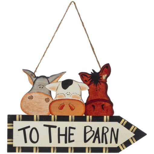 To The Barn Sign
