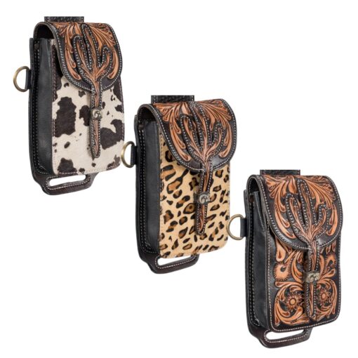 Tough 1 Leather Rear Cinch/Horn Bag