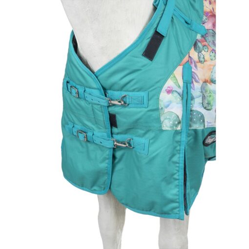 Tough1 1200D Cactus Print Turnout Blanket with Snuggit 2