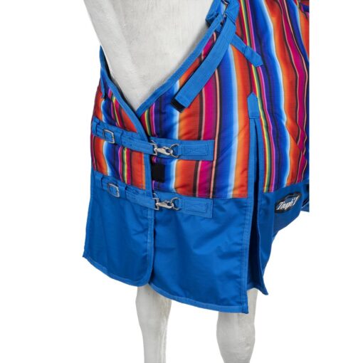Tough1 1200D Serape Print Turnout Blanket with Snuggit 7 Tough1 1200D Serape Print Turnout Blanket with Snuggit 2