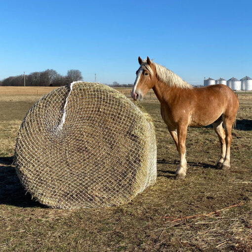 Tough1 6x6 Twisted Cord Round Bale Hay Net