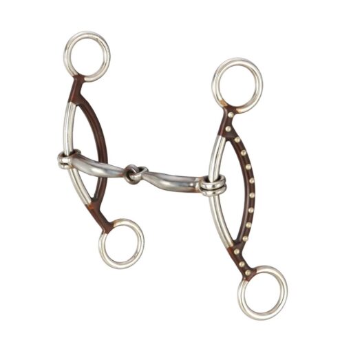 Tough1 Antique Brown "H" Gag Snaffle