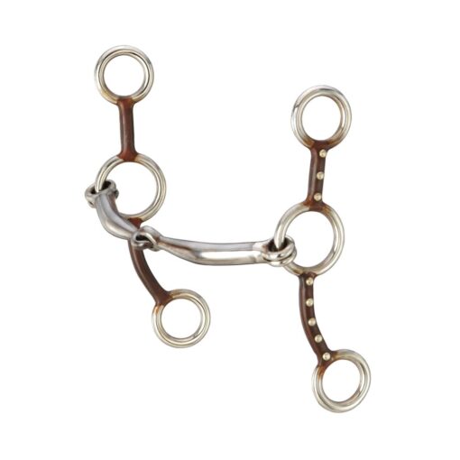 Tough1 Antique Brown Jr. Cowhorse Snaffle